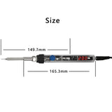 T12 Electric Soldering Iron DC 12-24V 72W Digital Display Adjustable Temperature Soldering Station DIY Handle Kit Welding Tools