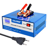 Car Battery Charge Tool 12-24V 12A  Full Automatic Battery Charger 130W with Pulse Repair for 6AH-200AH Dry Wet Batteries