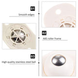 8pcs Self Adhesive Caster Wheels Mini Swivel Wheels Stainless Steel Paste 360 Degree Rotation Sticky Pulley for Bins Storage Box