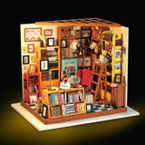 Doll House Miniature DIY Dollhouse With Furnitures Wooden House Toys For Children Sam's Bookstore  DG102