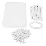 Nail Color Display Book  Nail Tips White White Free Disassemble Nail Polish Display Tips Plastic Material with Nail Strips for
