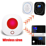 Wireless Siren 433MHz Indoor Strobe Siren Or Tuya Wifi Light Siren Alarm 100dB For Our Tuya Smart Home Wifi Gsm Alarm System
