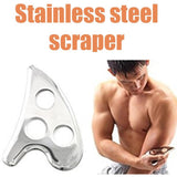 Body Guasha Board Scrapper Massage Plate Stainless Plate Pain Scraping Care Health Relief Release Relaxation Steel Massager G1T6