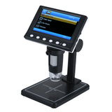 Digital Microscope Stereo Microscope Photo and Video with 4.3-inch 1080P Screen 1000X Magnification Zoom 8pcs LED Lights