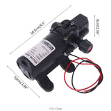Intelligent Valve DC 12V 130PSI 6L/Min Water High Pressure Diaphragm Self Priming Pump 70W Hot