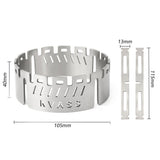 Camping Stove Windscreen Stainless Steel Burner Windshield with Storage Bag for Camping Hiking Picnic