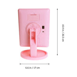 16 LEDs Desktop Cosmetic Mirror USB Touch Screen Dimmable Makeup Mirrors with Storage Tray )