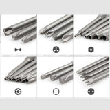 50Pc 75mm Extra Long Reach Bit Set Security Screwdriver Bits Torx Star Hex Spline Brocas Destornillador Parafusadeira