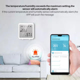Tuya WIFI Temperature Humidity Sensor Indoor Hygrometer Thermometer Detector Smart Life Remote Control Support Alexa Google Home