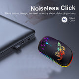 Wireless Optical Mouse 2.4G+BT3.0+BT5.2 3-mode Ergonomic Mouse Built-in 500mAh Rechargeable Battery for PC Laptop