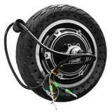 10'' E Scooter Front Tire Motor E Scooter Wheel 48V 500W Brushless Dis Brake Hub Motor E Bike Replacement for KUGOO M4/M4 PRO