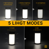 USB Charging LED Camping Lamp 1800mAh Waterproof Lightweight Five Models Outdoor Fishing Home Emergency Hanging Lantern Light