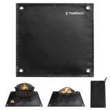 TOMSHOO Under Grill Mat Fire Pit Deck Patio Ember Mat Fireproof Mat Grill Pad for Camping Gas Stove Outdoor Wood Stove BBQ Grill