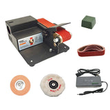 Multifunctional Household Electric DIY Desktop Mini Belt Machine Mini Fixed Angle Grinder Polishing Artifact with Accessories