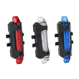 5 LED Bicycle Safety Cycling Warning Rear Lamp USB Rechargeable Bike Tail Lights Bicycle Lights Bicycle Accessories