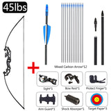 45-50lbs Archery  Hunting Bow With arrow Accessories Outdoor Takedown Bow Fishing Right Hand Game Practise Tool Shooting Darts