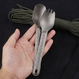 Titanium Spork Spoon Camping Dinner Spork Cutlery Flatware Outdoor Spork for Home Outdoor Camping Hiking Backpacking Picnic