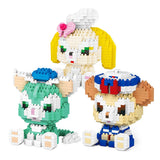 Cartoon Animals Micro Blocks Mini Building Bricks DIY 3D Model Toys Miniature Blocks Kids Gift