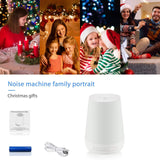 USB Rechargeable Timed Shutdown Sleep Machine Baby White Noise Machine Baby Sleep Sound Player Night Light Timer Noise Player