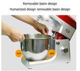 Food Processor 7L 1200W 6-speed 110V 220V Kitchen Stand Mixer Cream Egg Whisk Blender Cake Dough Mixer Bread Maker Machine