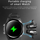 Smart Watch JM06 Pro Men Tws 2 in 1 Earphone HIFI Stereo Wireless Headphone Combo Headset Earbuds Smartwatch Wristband