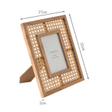 Nordic Wall Photo Frame Rectangle Creative Japanese Desktop Picture Frame Display Handmade Ornaments Cadre Decoration