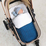Baby Sleeping Bags Envelopes Winter Warm Knitted Newborn Boy Girl Monthly Swaddle Wrap 0-6m Infant Sleepsack for Stroller Basket