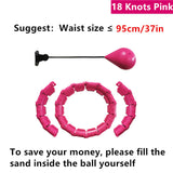 21 24 Sections Fitness Smart Sport Hoop Adjustable Thin Waist Exercise Gym Circle Ring Fitness Equipment Waist Easy weight loss