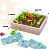 Creative Simulation Vegetable Memory Board Game Farm Carrot Pulling Board Game Early Education Toy Gift For Kids Children