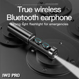 N21 Tws in Ear Headphones Blutooth Waterproof LED Flashlight Earphone Bluetooth Earphones Wireless Headphone Sale Hifi Sport