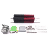 DIN Rail Terminal Blocks Kit Terminal+Ground Blocks+Aluminum Rail+End Brackets+End Covers+Jumpers Kits