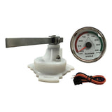 Marine Boat 85mm Rudder Angle Gauge Chrome 316L Bezel 9-32V 0-190Ω