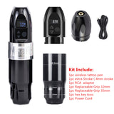 One Wireless Battery LED Display With No-Brush Coreless Motor Tattoo Pen Machine Gun For Permanent Makeup Supply