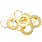 12 Pieces Guitar String Tuning Key Pegs/Machine Head Knobs(for Left and Right) with Ferrules,Threaded Bushings(Gold)