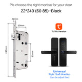 Cerradura intelige X5 Waterproof Tuya Biometric Fingerprint Security Intelligent Smart WiFi APP Password Electronic Door Lock