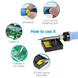 80W 110V/220V Digital Display Soldering Iron Gun Electric Kit Digital Welding Solder Wire Tip Station Soldering iron Set
