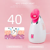 Face Steamer 135ml Nano Mist Hot Spray Skin Hydration Nebulizer UV Sterilization Aromatherapy Air Humidifier Facial SPA Machine