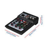 3 Channel Audio Mixer BT Digital Stereo Sound Board Console System DSP Scene Effect Track Record Soundcard OTG Function XLR RCA