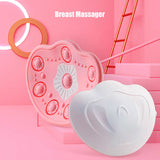 Electric Breast Massager Vibration Wireless Dredging Channel Chest Massaging Tool Hot Compress Breast Massager
