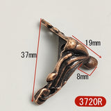 50pcs Chest Feet Jewelry Wood Box Corner Decoration Antique Hardware Metal Crafts Legs for Furniture Accessories Fittings