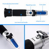 Yieryi Handheld 28-62% Brix Sugar Meter Refractometer High Concentration Of fruit For Cutting Fluid with black bag