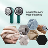 Electric Fabric Sweater Clothes Lint Trimmer USB Rechargeable Fuzz Pills Shaver Curtains Carpet Clothing Lint Pellet Cut Machine
