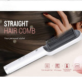 Multifunctional straightener straightener brush electric heat comb straightener curler hair fast modeling tool
