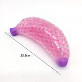 Spongy Banana Bead Stress Ball Toy Squeezable Squishies Stress Relief Toy Baby Kids Children Educational Toys Kids Novelty Gifts