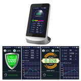 WIFI Digital LCD Display CO2 Meters TVOC HCHO AQI Carbon Dioxide Detector Gas Analyzer Protable Air Quality Tester