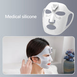 Electronic Facial Mask Massage Device Gel Face Massager Beauty Acupoint Vibration Anti Wrinkles Moisturizing Micro-current Mask