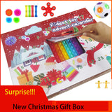 New Christmas Gift box Pop Its Fidget Toys Antistress Popet Push Down Games Figet Toy Large Simple For Kids Gifts Surprise Box