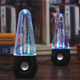2022.NEW 1Pcs LED Light Musical Water Dancing Fountain Speaker Subwoofer HIFI 3D Computer Music Stereo Surround Support Player