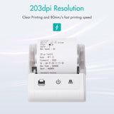 Portable Thermal Receipt Printer USB &amp; BT Connect 2 inches 57mm Wireless Printer High Speed Compatible with iOS Android Windows