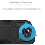 Streaming media rearview mirror recorder 10 inch full touch screen 1296P HD night vision dual lens reversing image